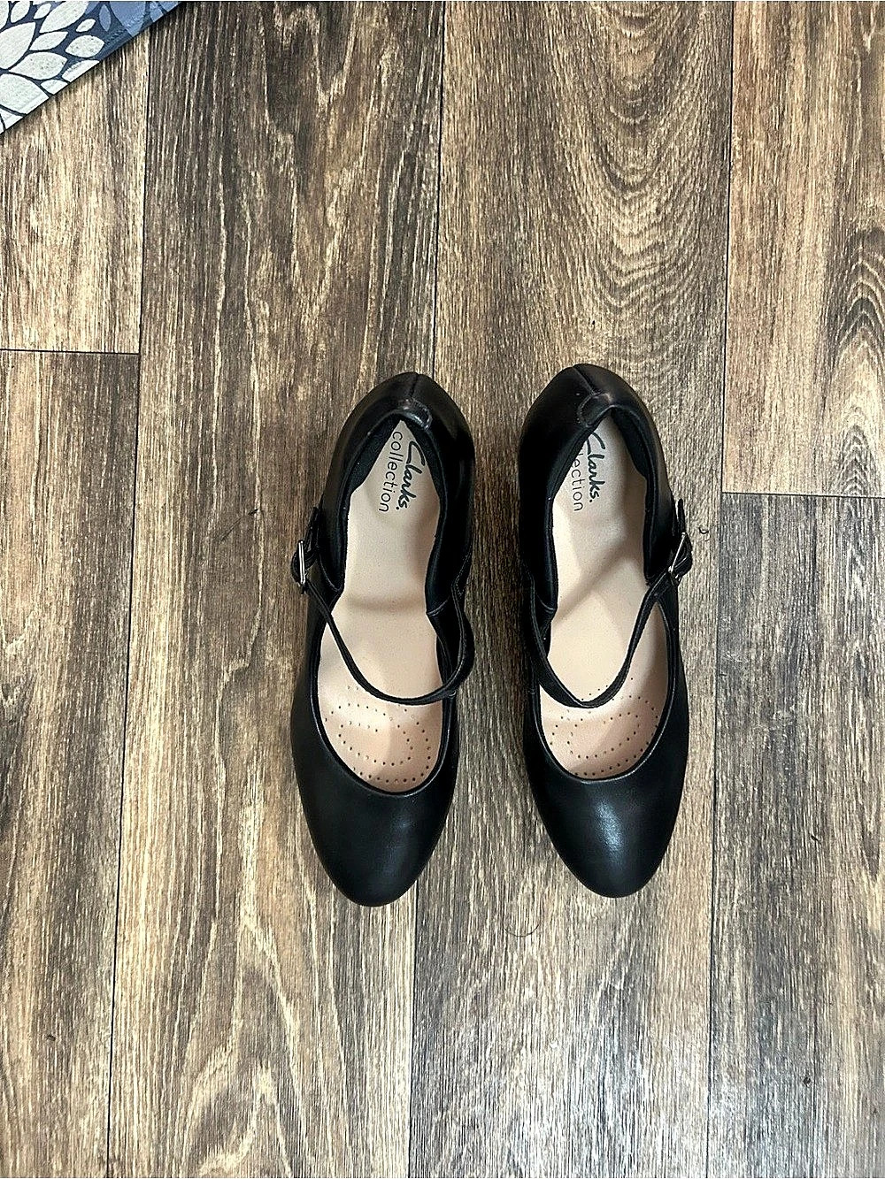 Clarks Collection Black Leather Heels US 10